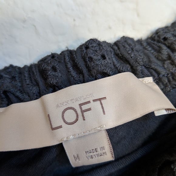 LOFT One Shoulder Eyelet Top - Picture 4 of 5